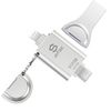 Apple MFi Certified USB Memory iPhone 512GB Flash Drive iPhone Memory USB iPhone 12 Memory iPad USB Flash Memory Lightning Memory (512GB, Silver)