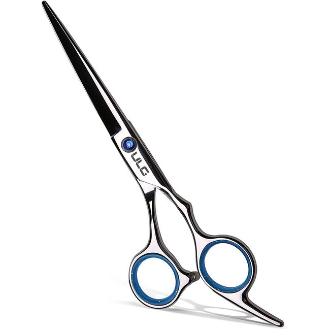 Hair Cutting Scissors Shears Professional Barber ULG 6.5 inch Hairdressing Regular Scissor Salon Razor Edge Hair Cutting Shear Japanese Stainless Steel with Detachable Finger Inserts