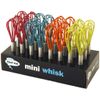 2 x Cute Retro Colourful Mini Whisk - Assorted Colours - Kitchen Gadget aid
