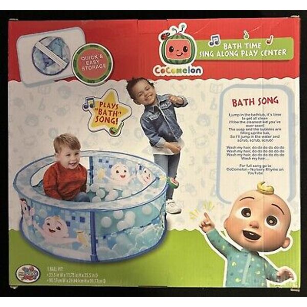 CoComelon Bath Time Sing Along Play Center, Pop Up Ball Pit Tent BRAND NEW