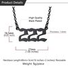 U7 222 Black Stainless Steel Layered Necklace