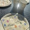 eBoutik - Large Easter Party Tableware Set Bundle - Easter Egg Themed Tableware Spring Decoration Theme, 10 Plates, 10 Cups, 15 Napkins with Bunting