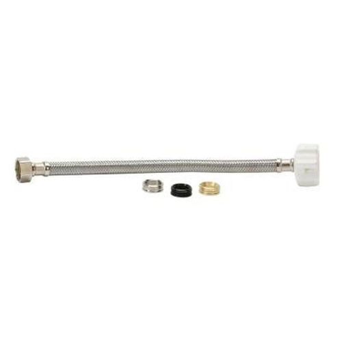 Fluidmaster, 12" Length, Stainless Steel 4T12UCSR Click Seal Inch Universal Toilet Connector