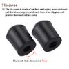 Double Bass Endpin Protector - 2pcs Double Bass Endpin Rubber Tip Stopper Black Protector End Cap Accessory