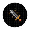 Pixel Sword Gamer Gaming Kids PopSockets Adhesive PopGrip