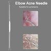 Rnitle Blackhead Remover Tool,Pimple Whitehead Acne Comedone Extractor Tool Set Stainless Steel with Transparent Box for all Skin Types