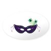 CafePress Face Mask Sticker Sticker (Oval 50 pk)