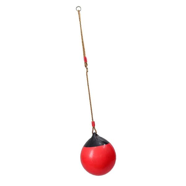 LoveinDIY Ball Swing Seat w/Rope for Kids Adults Balance Gyms Playground Backyard Play Set - Red