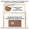6x6 Frame | White Solid Pine Picture Frame | Real Wood | Includes UV Acrylic, Foam Board Backing & Hanging Hardware