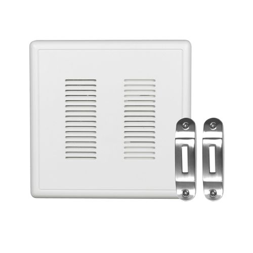 PrimeChime Plus 2 Electric Doorbell Kit - Doorbells for Home - Includes Selectable Ring Chimes - Deco Button, Nickel - NICOR Lighting