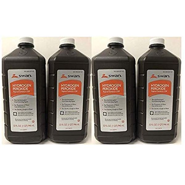 Hydrogen Peroxide Topical Solution 32 Oz (4 Pack)