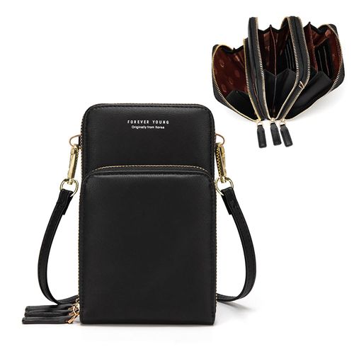 myfriday Small Crossbody Cell Phone Bag for Women, Mini Over Shoulder Handbag Purse with Credit Card Slots