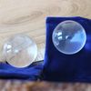 2 x 30mm Polished Clear Plastic Sphere Transparent Acrylic Spheres Balls