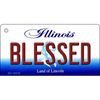 Blessed Illinois State License Plate Tag Key Chain KC-10313