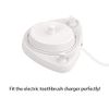 seplouis Electric Toothbrush Holder with 1 Charging Stand Slot and 2 Toothbrush Head Stands + 4 PCS Toothbrush Head Covers for Oral B