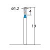 237.12M2, Pear, 1.2 mm Dia, Medium Grit Diamond Bur, 5 per Pack