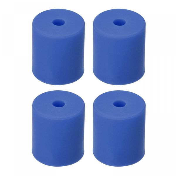 uxcell Silicone Leveling Column Silicone Buffer Heat Resistant for 3D Printers Hot Bed 18mm Blue 4pcs