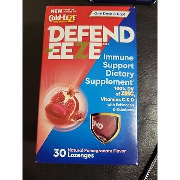 DEFEND-EEZE Immune Support Lozenges 30ct - Elderberry, Pomagranate Flavor