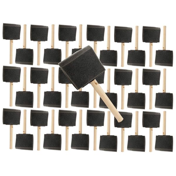 Pro Grade - Foam Brushes - 3 Inch - 36 Piece Poly Foam Brush Set