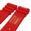 Talk Time ND Limits Silicone Watch Strap Divers Band Red 22mm