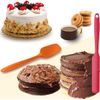 9 Multicolor Silicone Spatula Cooking Set 446°F Heat Resistant Rubber Spatulas