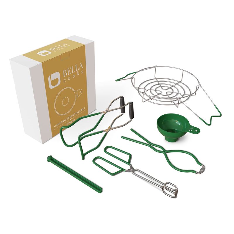 BELLA COOKS Canning Supplies Starter Kit - 7-in-1 Canning Set - Incl ...