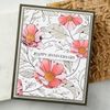 Spellbinders Cosmos Backdrop Plate from The Pressed Posies Collection, Metal, ONE