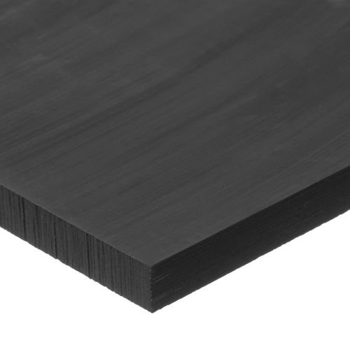 USA Sealing BULK-PS-ACB-1049 Black Acetal Plastic Bar, 1/2" Height, 1/2" Width, 12" Length