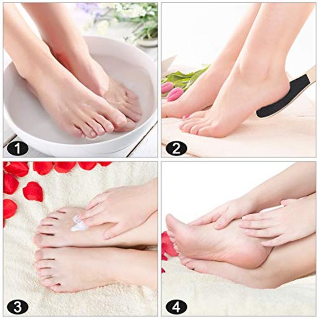 Pedicure tools for feet double sided wooden foot scrubber to remove dead  skin, callus, cracked heels