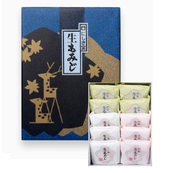 Nishikido Raw Momiji, Momiji, Manju, Japanese Sweets, Azuki Beans, Anko, Rice Flour, Nishikido, Hiroshima Fresh Confectionery, Gift, Present, Confectionery (10 Pieces)