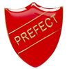 Prefect Shield Shape Red Badge ideal for schools