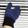 MIG4U Microfiber Gloves - Dusting Gloves for House Cleaning - Washable Blind Cleaner Duster Tool (Navy,S/M)