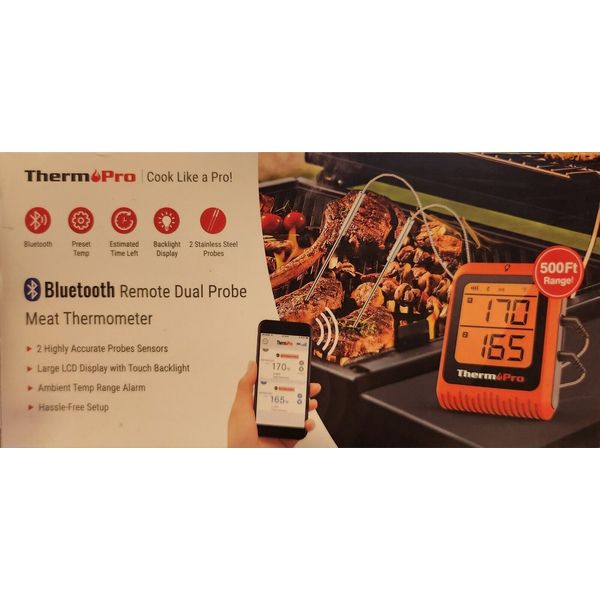 Thermpro TP920 Bluetooth Remote Duel Probe Meat Thermometer