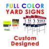 16 Custom Printed Yard Signs full color 4MM 2 Side Personalized Professional kit