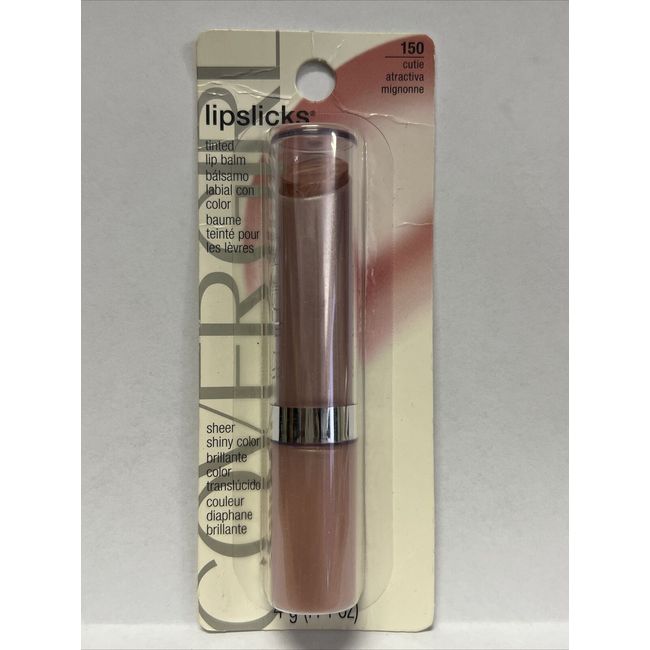 Covergirl  Lipslicks Tinted Lip Balm/Gloss # 150 Cutie/Nude (1) NOS, NIP