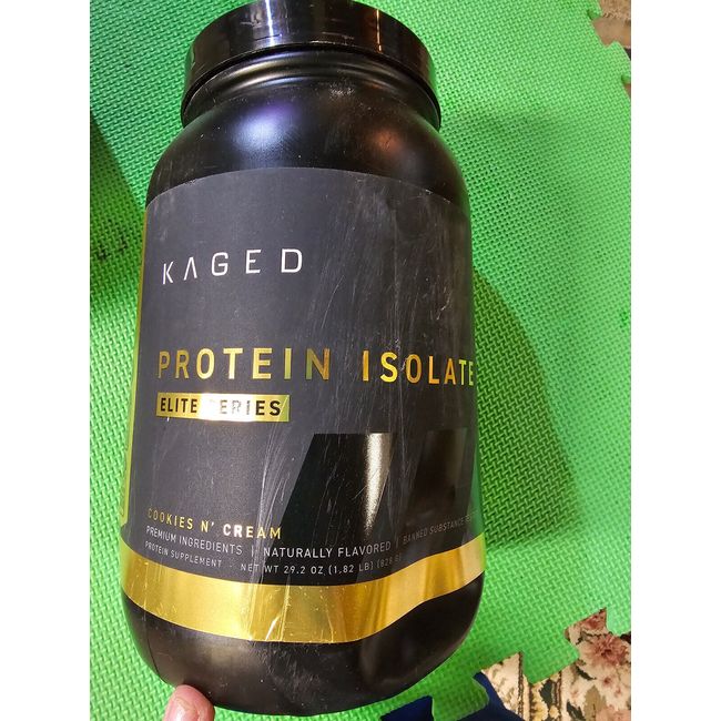 KAGED Elite Series: Protein Isolate - Cookies and Cream -24 Servings exp-7/2025