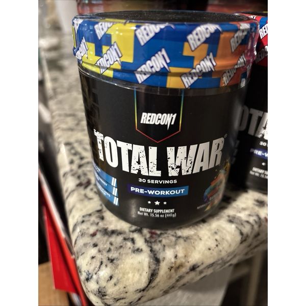 REDON1; TOTAL WAR; Pre-Workout; Rainbow Candy; Exp 5/27; 30 Servings; NEW/SEALED