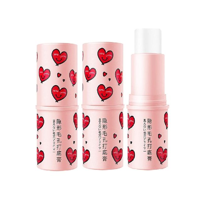 2 PCS Makeup Primer Stick Invisible Pore All Matte Oil Free Full Coverage Foundation Base Moisturizing Non-Sticky Long Lasting Smoothing Face Primer