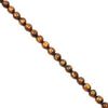 Gold Coral Crystal Beads - 7mm Round
