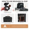 Ninja Dual Brew Coffee Maker 6 Reusable Refillable K Cup Coffee Filter Pods