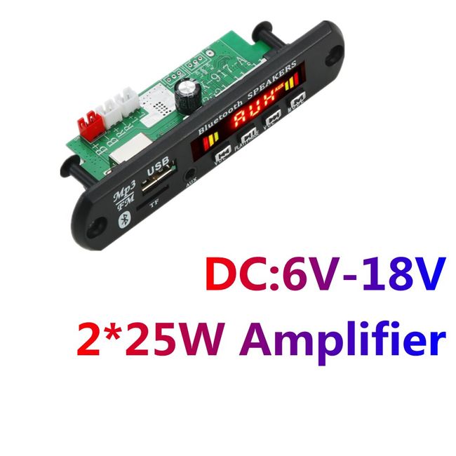 Top Handsfree DC 5V 18V MP3 Decoder Board 50W Amplifier Bluetooth