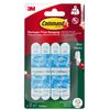 Command Outdoor Mini Hooks, 6 Mini Hooks and 8 Small Adhesive Strips, Transparent - Damage Free Hanging
