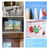 2Pack Tension Curtain Rod Cupboard Bars Extendable 15.7-28 inch White Spring