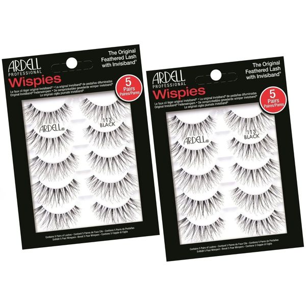 Ardell Professional - False Eyelashes Wispies 113 5in1 2 packs Combo