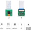 RasTech Raspberry Pi Camera Module, Raspberry Pi Camera 5 Megapixels, Raspberry Pi 5/4B/3B+/3B/2B+/ZERO1.3/ZERO 2W/ZERO W for Raspberry Pi Clear Stand x 1, Ribbon Cable x 3