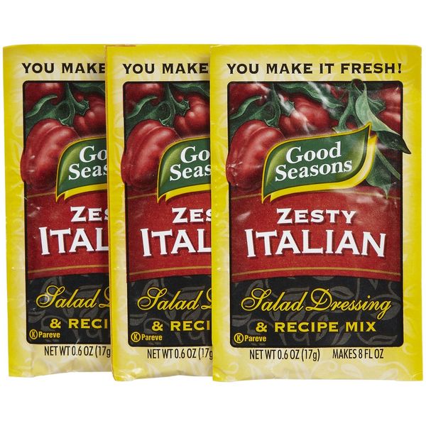 Good Seasons Zesty Italian Dressing Mix, 0.6 oz, 3 pk