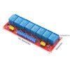 8 Channel Relay Board DC 12V Optocoupler Switch Module with High Low Level Trigger for PLC Automation Equipment Control