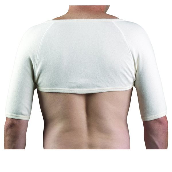 OTC Shoulder Warmer Angora Arthritis Relief, White, Medium