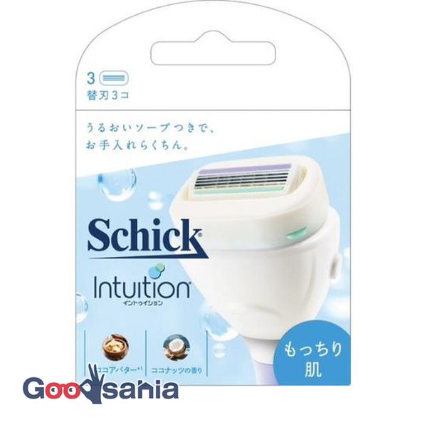 Chic Intuition Springy Skin Replacement Blades 3 Pieces (Hair Removal System Type Replacement Blades)