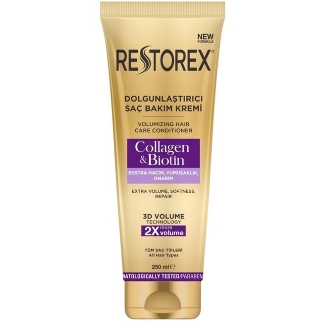 Restorex Dolgunlaştırıcı Saç Bakım Kremi Collagen & Biotin 250 Ml